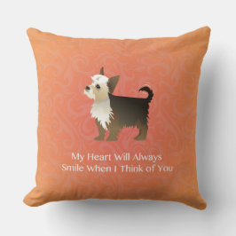 Almofada Yorkie pensando em você Design.