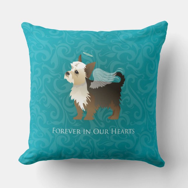Almofada Yorkie - Pet Memorial - Angel Dog (Frente)