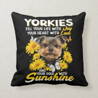 Almofada Yorkies e Sunshine