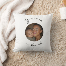 Almofada You Are Loved Personalized Photo Throw Pillow