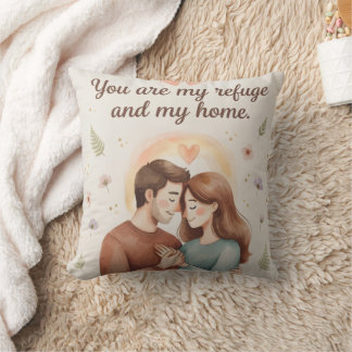 Almofada You Are My Refuge And My Home Throw Pillow | Roman