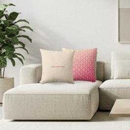 Almofada You Can Rely on Me Minimal Pattern & Quote Design