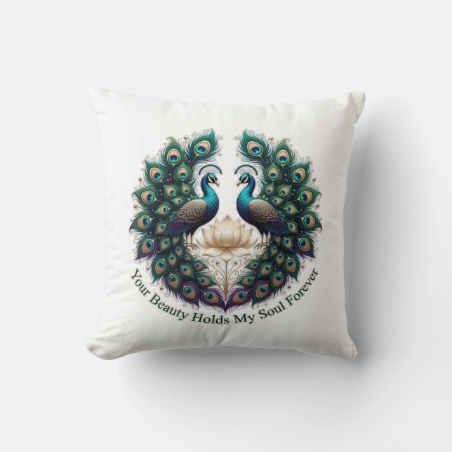 Almofada Your Beauty Holds My Soul Forever  Gifts T-Shirt (Frente)