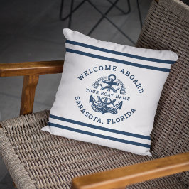 Almofada Your Name of Boat Ancient Anchor 