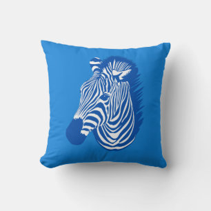 Almofada Zebra azul