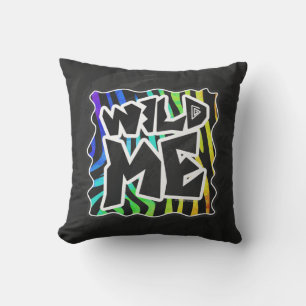Almofada Zebra Black e Rainbow Wild Me