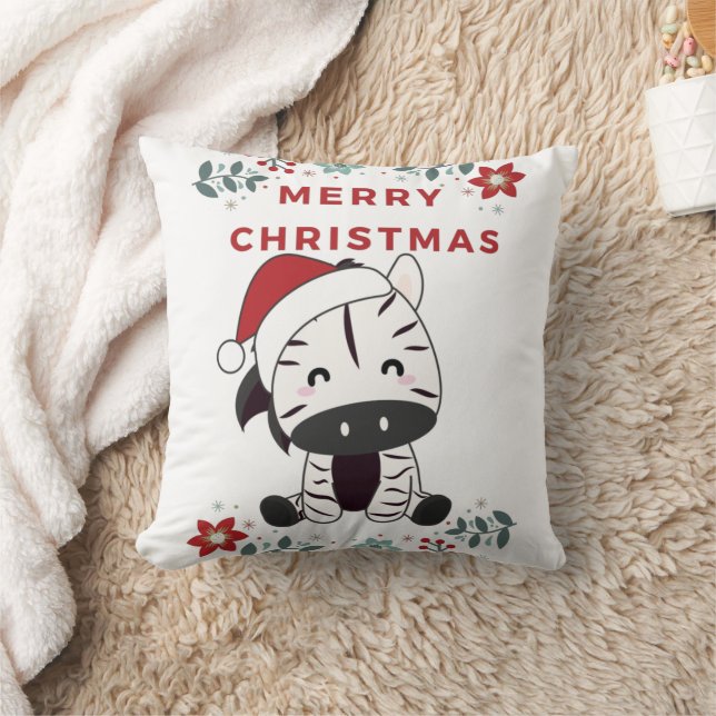 Almofada Zebra Christmas Zebras (Cobertor)