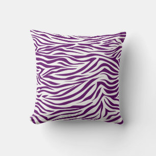 Almofada Zebra do safari da violeta africana