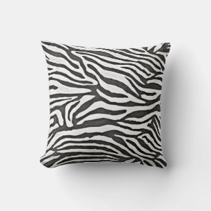 Almofada Zebra listra preto e branco