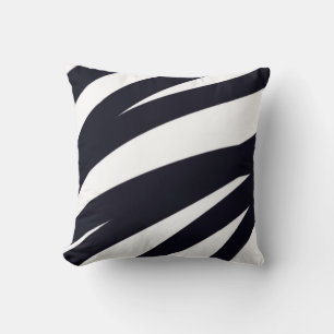 Almofada zebra listras travesseiro preto e branco