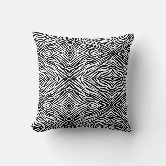 Almofada Zebra Print Throw Pillow (Frente)