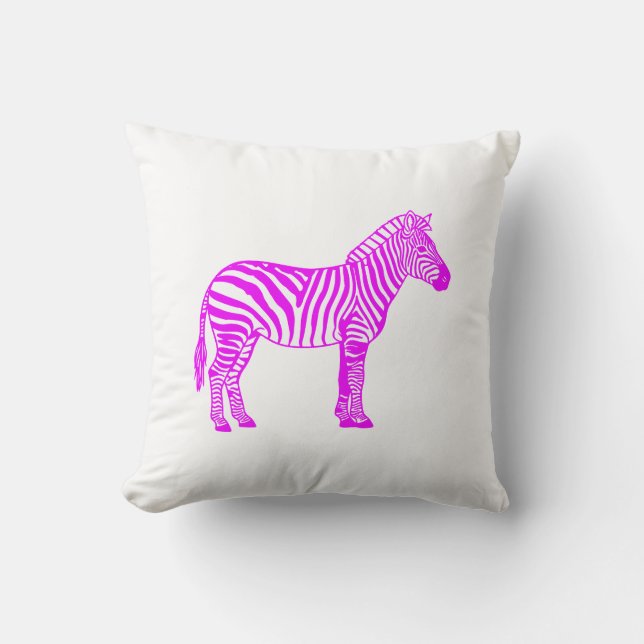 Almofada Zebra Rosa  (Frente)