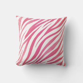 Almofada Zebra Stripes Pink - Impressão Animal Selvagem Ros