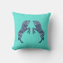 Almofada Zebras azuis