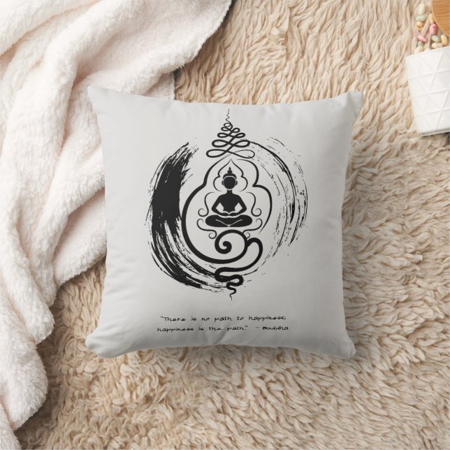 Almofada Zen Citação: Sabedoria e Meditação (Cobertor)