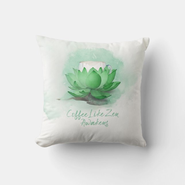 Almofada Zen de café (Frente)
