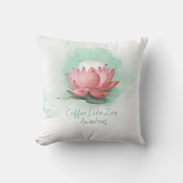 Almofada Zen de café (Frente)