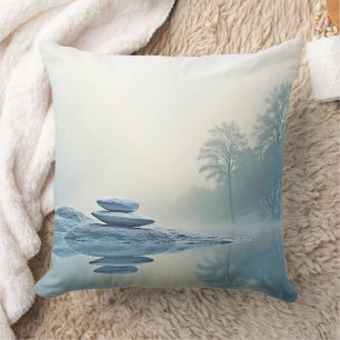 Almofada Zen de inverno: Balanço do Lago Foggy