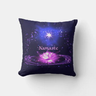 Almofada Zen Yoga Namaste Crystal Lotus Flower