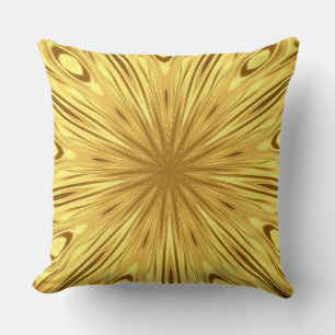 Almofada Zenite Dourado: Redemoinho Opulento Carmesim Lux