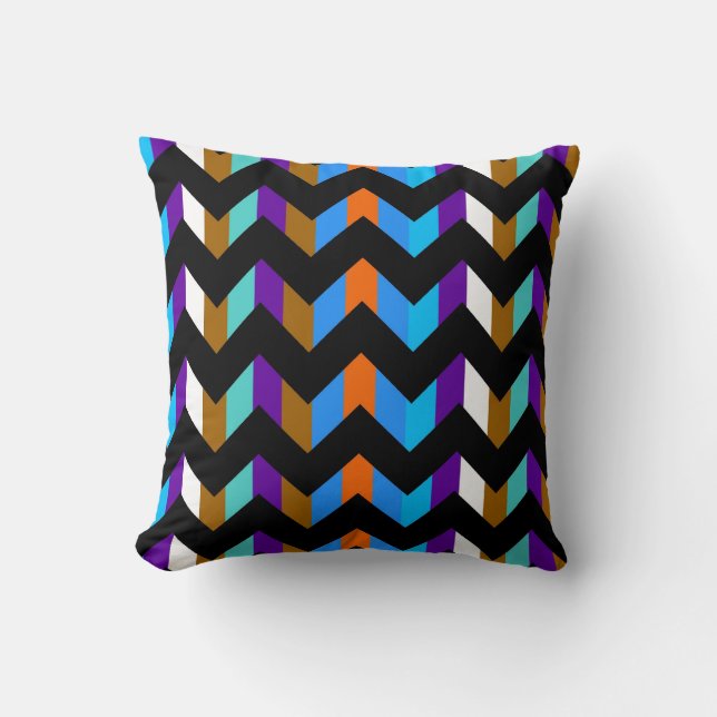 Almofada Ziguezague Chevron Multicolor 6 (Frente)