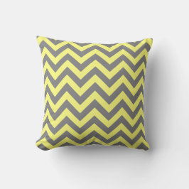 Almofada Zigzag Amarelo e Cinza