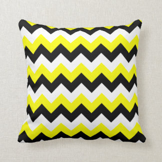 Almofada Zigzag Amarelo Preto e Branco