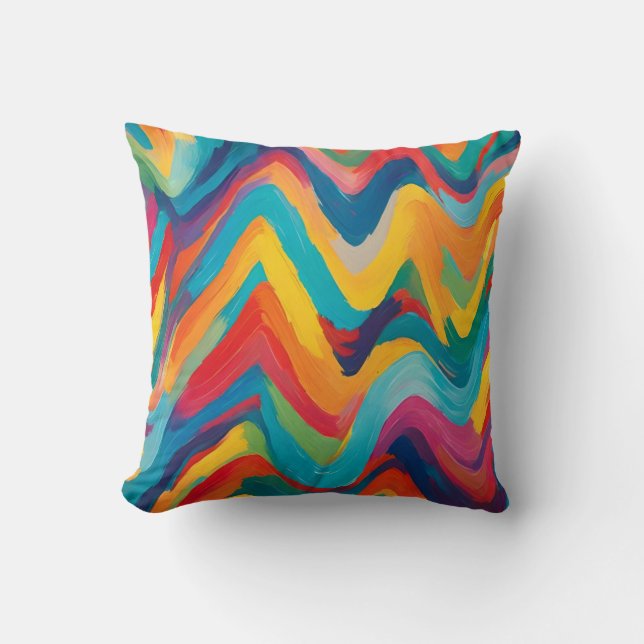 Almofada Zigzag Energético em Travesseiro decorativo Multic (Frente)