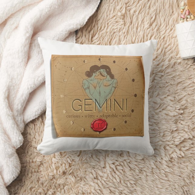 Almofada Zodiac - Gemini - Throw Pillow (Cobertor)