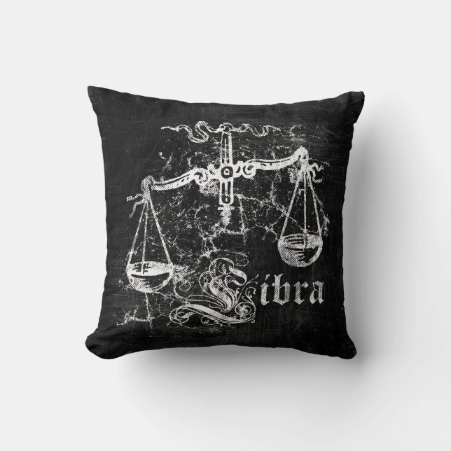 Almofada Zodiac Vintage Libra (Frente)