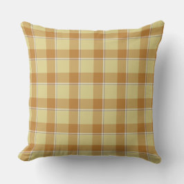 Almofada Zombie and Copper Plaid Tan Beige