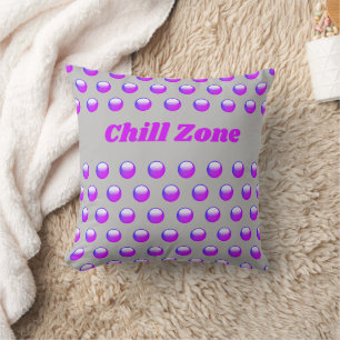 Almofada Zona Relax Violeta com Pontos Geométricos para Ado
