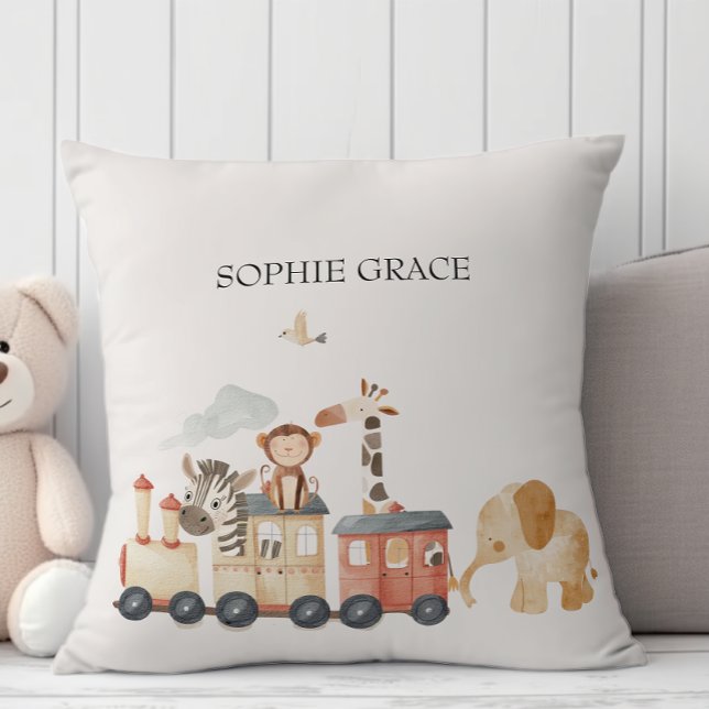 Almofada Zoo Safari Nursery Animal Baby (Criador carregado)