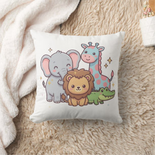 Almofada Zoológico Animal Fofo Kawaii Criança Diversão Selv