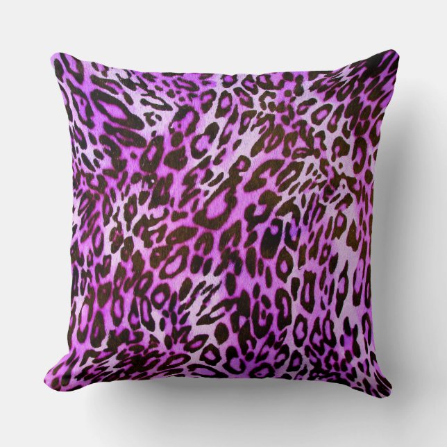 Almofadas com Opções de Imagem de Pele de Leopardo (Frente)