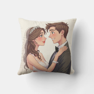 Almofadas de aniversário de casamento