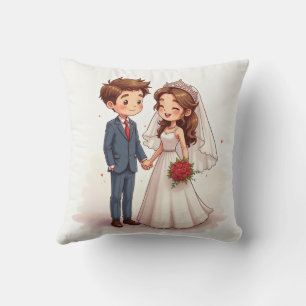 Almofadas de aniversário de casamento