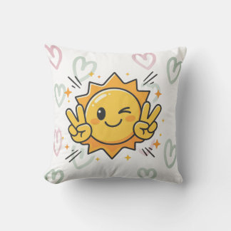 Almofadas de Arremesso Bebê Sol Feliz