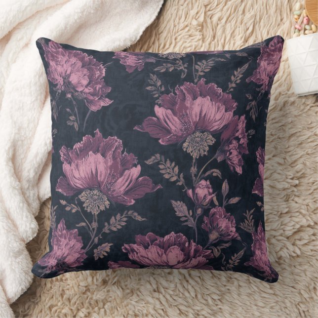 Almofadas de Arremesso com Estampa Floral (Cobertor)