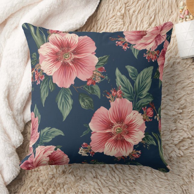 Almofadas de Arremesso com Padrão Floral (Cobertor)