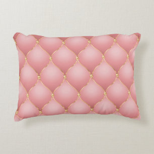 Almofadas de Arremesso em Rose Gold Tufted