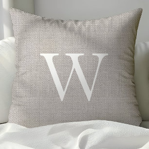 Almofadas de Arremesso Monogramáticas de Sarja Cin