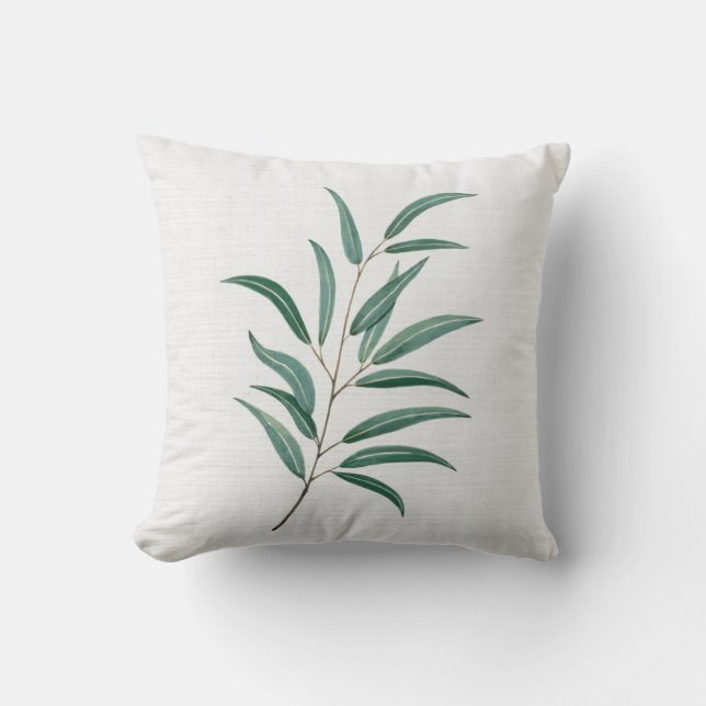 Almofadas de Botânicas de Verão Frescas e Elegante (Frente)