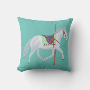 Almofadas de Cavalos de Carrossel para Quarto de B