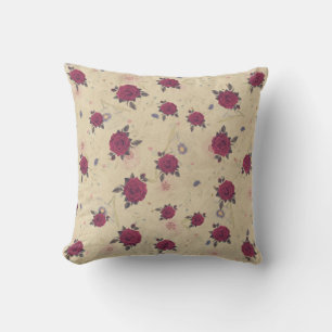 Almofadas de decoração artística rosa antiga antig