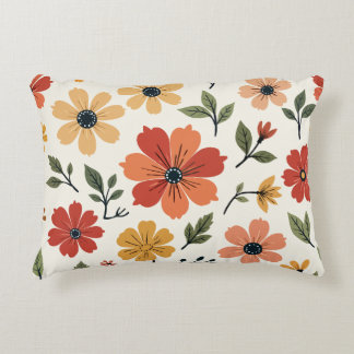 Almofadas de lançamento com padrão floral elegante