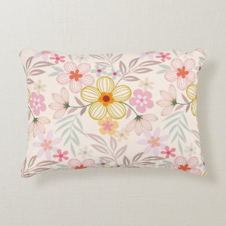 Almofadas de lançamento com padrão floral elegante