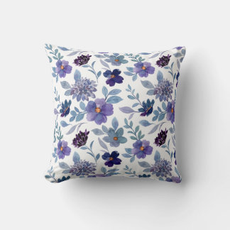 Almofadas de lançamento com padrão floral elegante