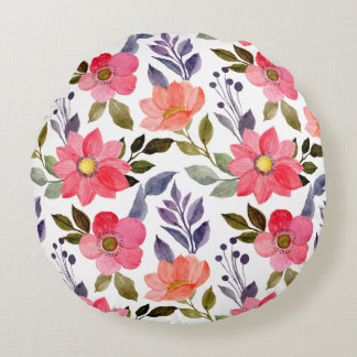 Almofadas de lançamento com padrão floral elegante