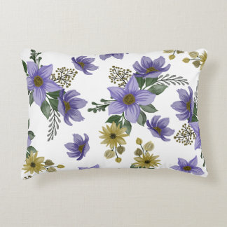 Almofadas de lançamento com padrão floral elegante